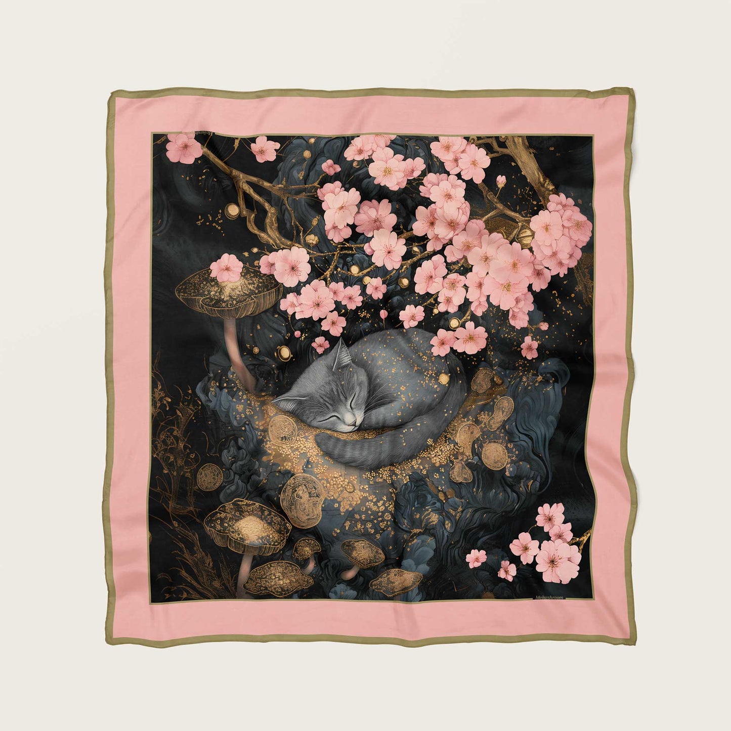 Sleeping Under Sakura scarf 90