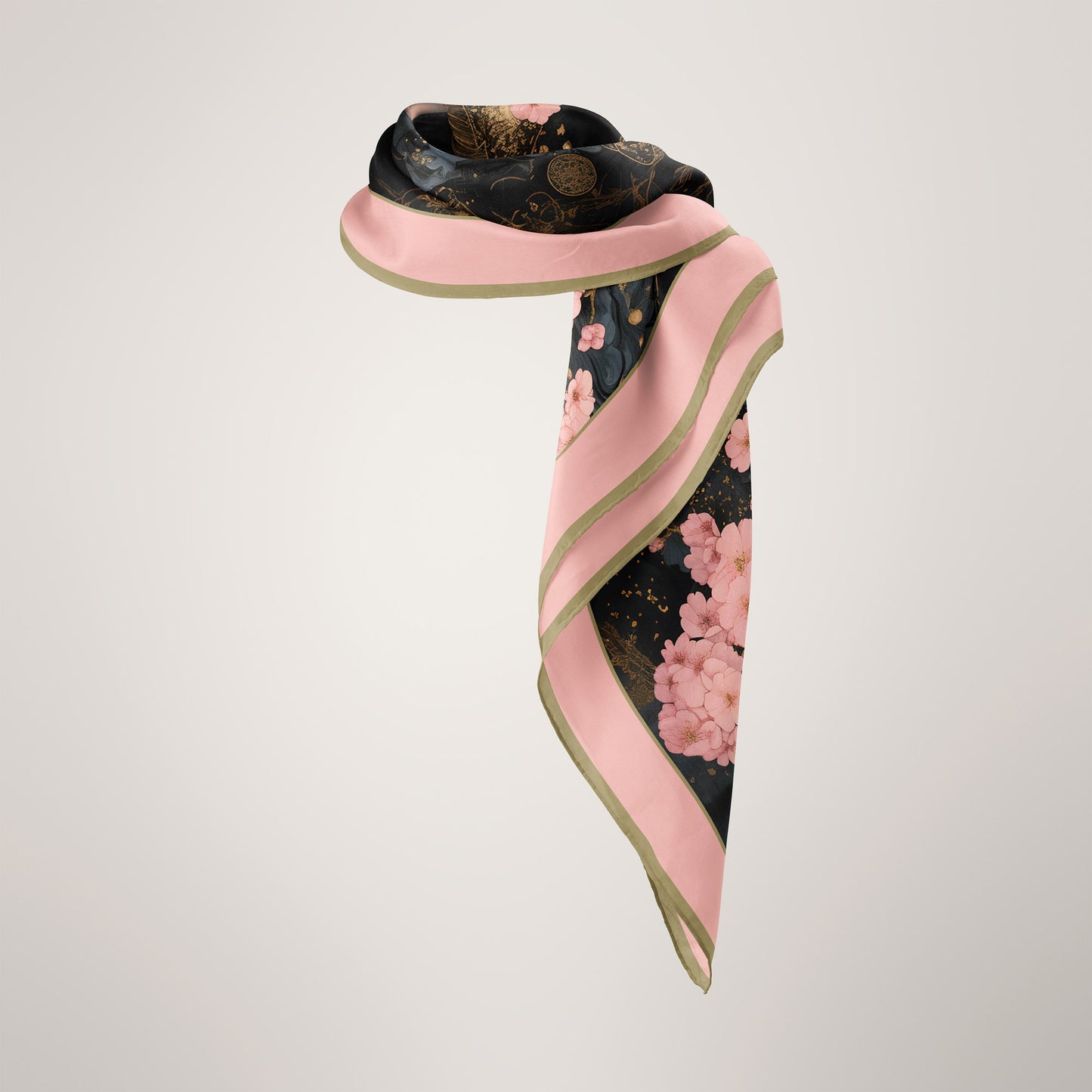 Sleeping Under Sakura scarf 90