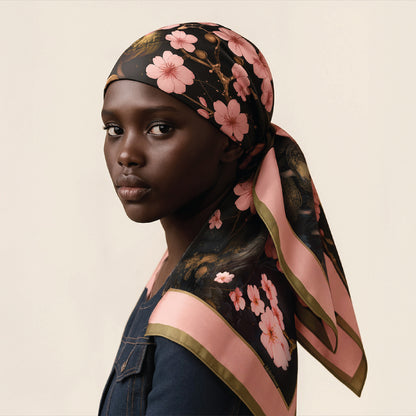 Sleeping Under Sakura scarf 90