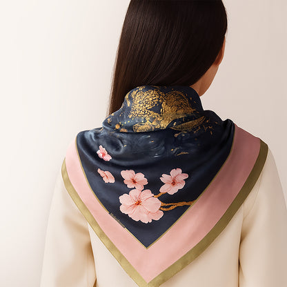 Sleeping Under Sakura scarf 90