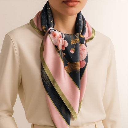 Sleeping Under Sakura scarf 90