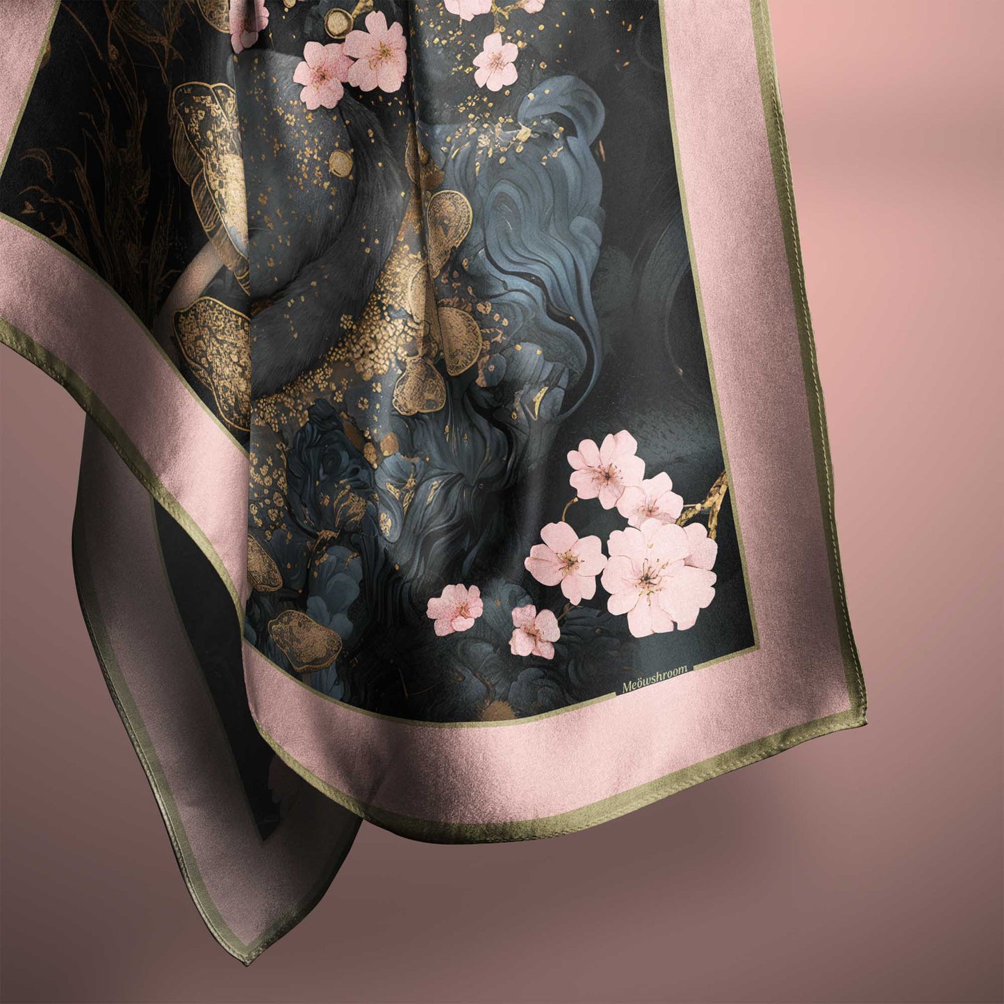 Sleeping Under Sakura scarf 90